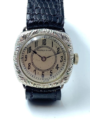 Montre Montre Coussin Hamilton, 1927 58 Facettes