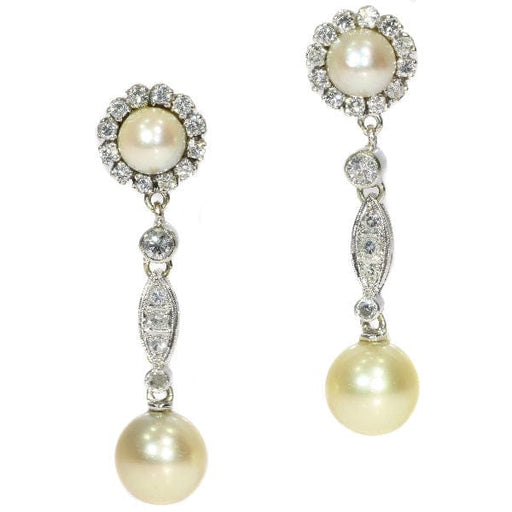 Boucles d'oreilles Boucles d'oreilles diamant et perle 58 Facettes 18033-0186