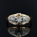 Ring 52 Old art deco diamond ring 58 Facettes 21-296