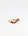 Ring Vintage twisted ring in gold, diamonds and rubies 58 Facettes 825
