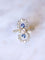 Bague de fiançailles Belle Epoque saphirs et diamants sur or et platine 58 Facettes