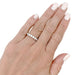 Bague 50 Alliance demi-tour or blanc, diamants. 58 Facettes 31589