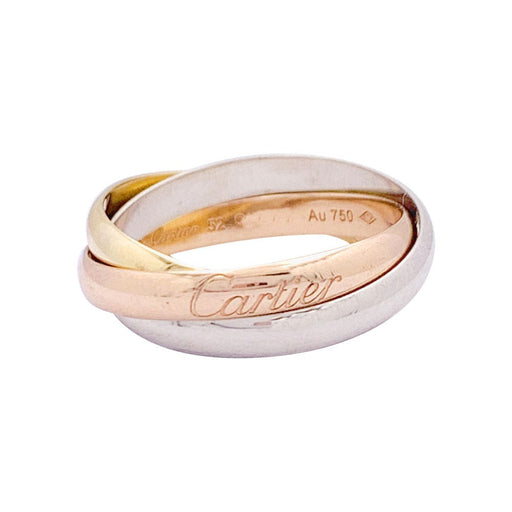 Ring 52 Cartier ring, "Trinity", three golds. 58 Facettes 33346
