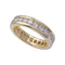 Bague 61 Alliance tour complet or jaune, diamants. 58 Facettes 32207
