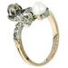 Ring 57 Ring you and me, diamond, pearl 58 Facettes 15026-0112