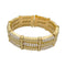 Bracelet Bracelet vintage, or jaune et diamants. 58 Facettes 32461