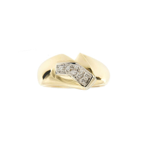 Bague 56 Bague bicolore diamants 58 Facettes 32713