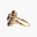 Ring 59 / Garnet / Yellow Gold “ARABESQUE” GOLD & GARNET RING 58 Facettes BO/220060