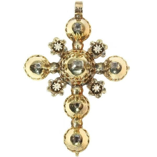 Pendentif Pendentif croix en or avec diamants 58 Facettes 14335-0018