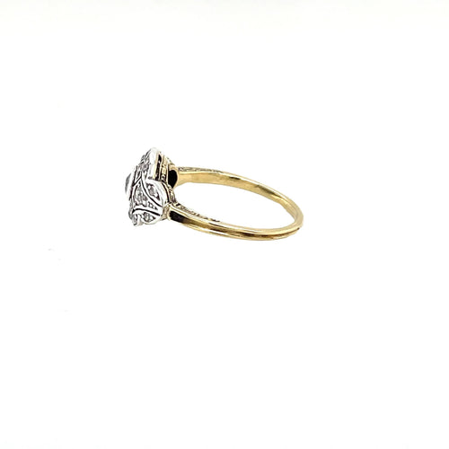 Bague filigrane Or Diamants 8782060388681 58 Facettes