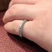 Alliance ring in white gold and diamonds 58 Facettes 25583