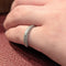 Bague Alliance or blanc et diamants 58 Facettes 25583
