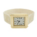 Poiray Watch, "Ma Première", in yellow gold, interchangeable leather strap. 58 Facettes 31885