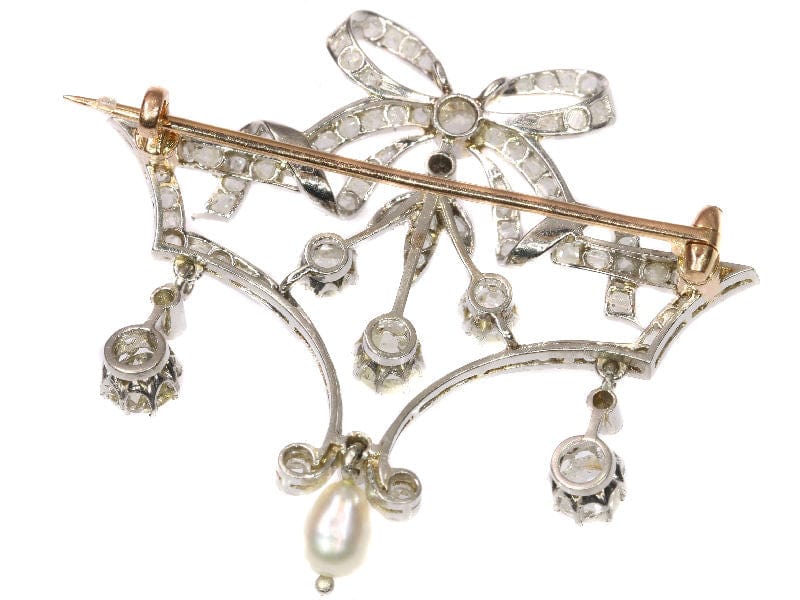 Broche Broche Diamants Et Perle 58 Facettes 17184-0319