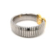 Bracelet Tubogas cuff bracelet in steel and gold Bulgari Parentesi 58 Facettes