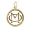 Pendentif Pendentif or jaune initiales 58 Facettes CVP29