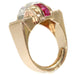 Ring 53 Cocktail ring in gold, diamonds, rubies 58 Facettes 16295-0170