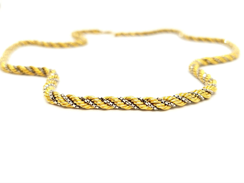 Collier Collier Maille corde Or jaune 58 Facettes 812910CD