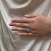 Ring 55 Art Deco Ring White Gold Platinum Sapphires Diamonds 58 Facettes 24986