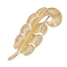 Brooch Vintage gold feather brooch 58 Facettes 22-417