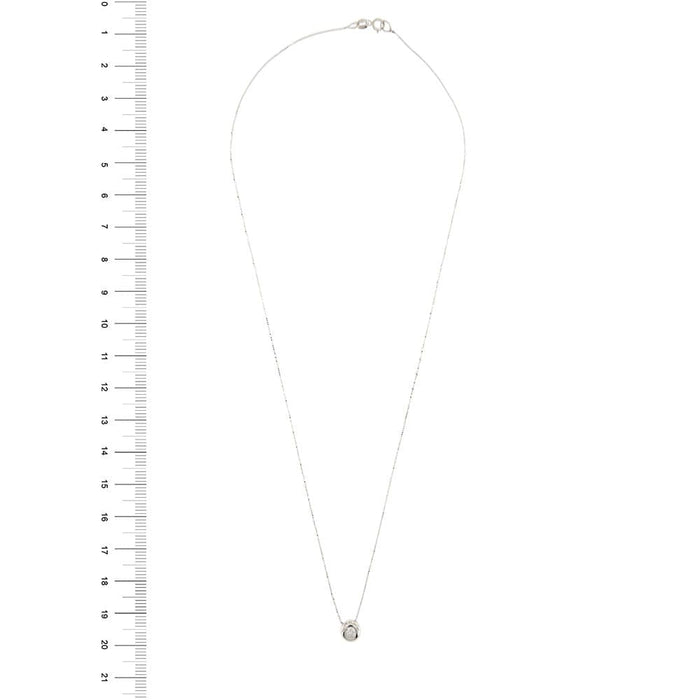 Collier Collier point lumineux avec diamant de 0,15 ct 58 Facettes 25854