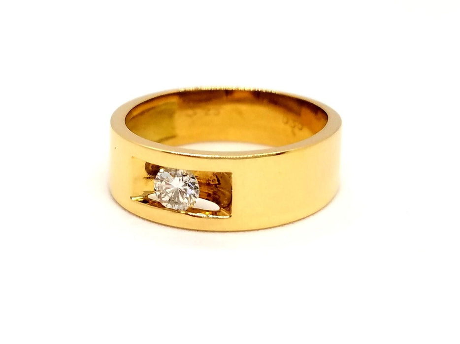 Bague 55 Bague Or jaune Diamant 58 Facettes 841211CN