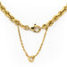 Necklace Rope mesh necklace Yellow gold 58 Facettes 1696360CN