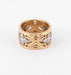 Ring Flower Pattern Ring Chiseled Yellow Gold 58 Facettes