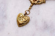 Necklace Ancient regional heart necklace in gold and turquoise 58 Facettes