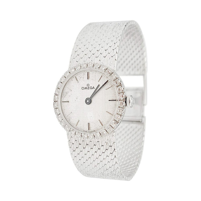 Montre Montre Omega or blanc et diamants. 58 Facettes 31356