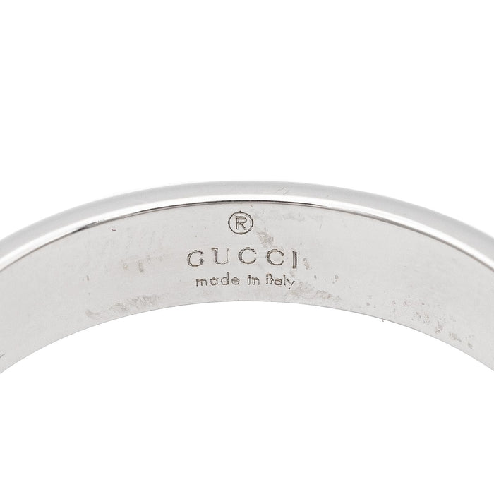 Bague 56 Gucci Bague Fine Icon Or blanc 58 Facettes 2688018CN
