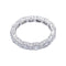 Bague 49 Alliance or blanc et diamants. 58 Facettes 32399