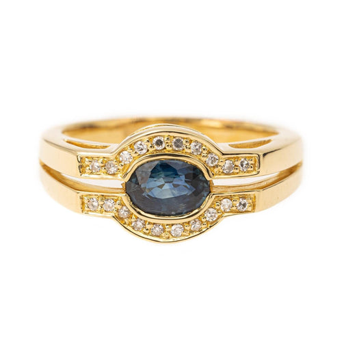 Bague 58 Bague Or jaune Saphir 58 Facettes 2090485CN