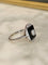 Bague 54 Bague Art Déco Platine Onyx Diamants 58 Facettes