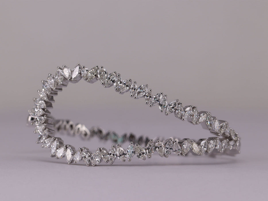 Bracelet Bracelet Or blanc Diamants 58 Facettes P682