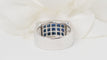 Bague 55 Bague bandeau saphirs diamants 58 Facettes 32390