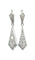 Boucles d'oreilles Boucles d’oreilles Art Déco platine et diamants 58 Facettes