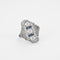 Bague 58 Bague Art Déco Diamants Saphirs Calibrés 58 Facettes