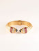 Bracelet Bangle bracelet in yellow gold, sapphires, diamonds and rubies 58 Facettes