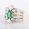 Bague 55 Bague Emeraude Diamants 58 Facettes 8392