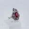 Bague Bague Or blanc Rubis et Diamants 58 Facettes