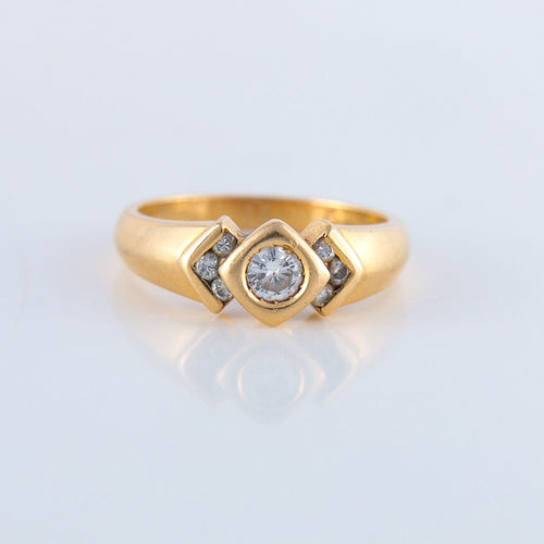 Bague 52.5 Bague Solitaire Diamants 58 Facettes JE155