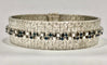 Bracelet BRACELET TANK MANCHETTTE OR BLANC SAPHIRS ET DIAMANTS 58 Facettes
