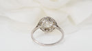 Ring 55 Art Deco Platinum Diamond Ring 58 Facettes 31441