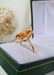 Ring 53 Vintage solitaire ring Synthetic Orange Sapphire 58 Facettes 400