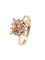 Bague 52 Bague diamants et topaze impériale rose 58 Facettes 630