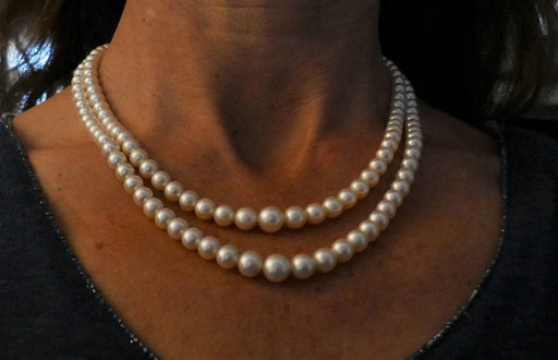 Collier Collier Double Rangs De Perles De Culture 58 Facettes 880172