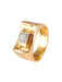 Ring Tank Ring Rose Gold, Platinum And Diamond Old Cut 58 Facettes HS20881