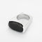 Bague 54 Bague en Or gris, Onyx 58 Facettes