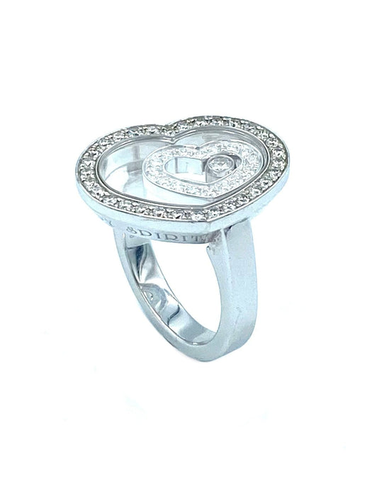 Bague CHOPARD - Bague Happy Spirit or blanc, diamants 58 Facettes